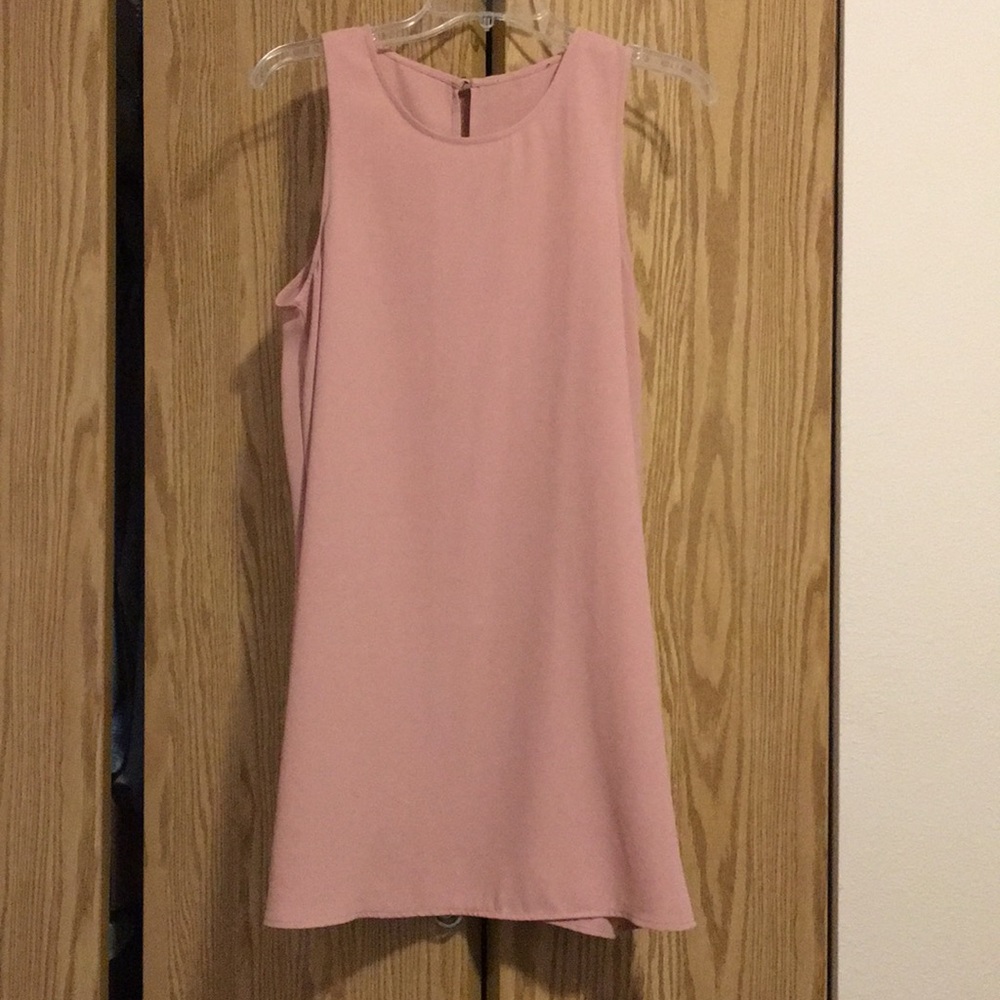 Blush mini dress